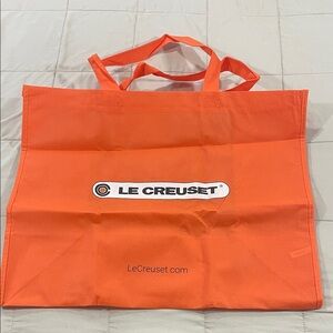 Le Creuset Large Orange Reusable Shopping Tote Bag